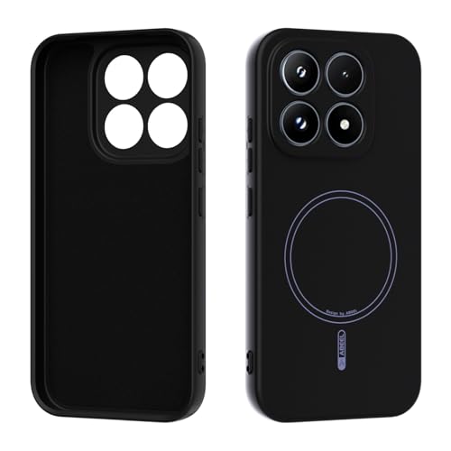 Xiaomi 17�Ή��}�O�l�b�g���P�[�X�A�_�炩�����h�~�̃}�C�N���t�@�C�o�[���n�A�X�����ȉt�̃V���R���ϏՌ��ی�J�o�[(Black)