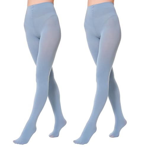 Image of EVERSWE 2 Pairs Pack Women's Opaque Tights