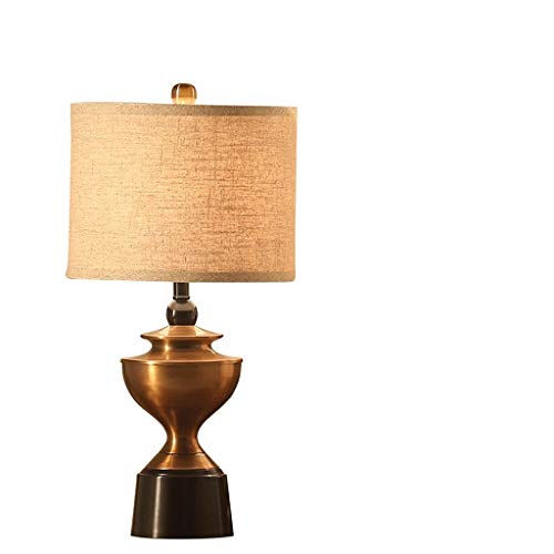 Preisvergleich Produktbild DIAOD Lampe aus gebürstetem Stahl mit Ladestation und Stoffschirm, weiß