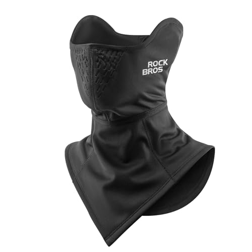 Masque coupe-vent ROCKBROS balaclava noir respirant pour le ski et le cyclisme en hiver