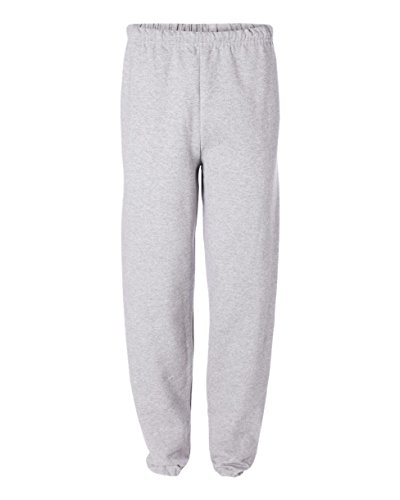 Jerzees 973M Adult 8 oz Sweatpant 50/50 No Pockets Available in 10 Colors - Oxford 973M M