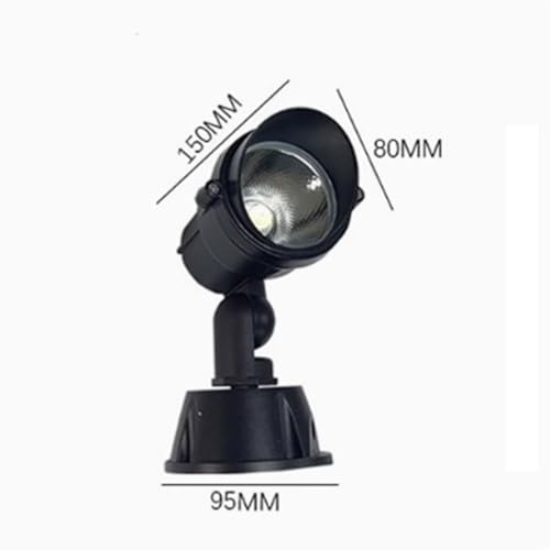 Projecteur LED extérieur étanche IP65 5W et lampe de pelouse de jardin de paysage rond - 3