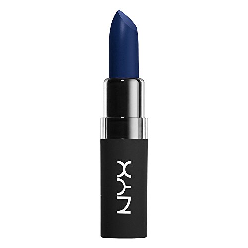 Pintalabios Nyx Velvet Matte de color azul medianoche mate aterciopelado, código 04...