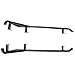 ALMULOO Pair Nerf Bars Rock Sliders Compatible with 2014-2023 Polaris RZR XP 1000/ Turbo/Turbo S, RZR 900/900 XC/S 900/ S 1000 (2 Doors) Left & Right Nerf Step Black