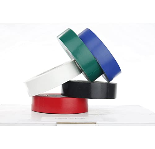 Sunlite 41412-Su 10-Pack Pvc Electrical Tape, 60 Feet X 0.75 Inches, For Splicing, Protecting, And Insulating Wires, Abrasion Resistant, Flame Retardant, Weatherproof, Ul Listed, Green #TOP2