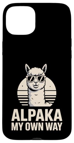 Cool Alpaka �}�C�I�E���E�F�C ���g�� �A���p�J �T���O���X �X�}�z�P�[�X iPhone 15 Plus �p
