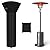 SIRUITON Patio Heater Covers with Zipper and Air Vent,Waterproof,Dustproof,Wind-Resistant,UV-Resistant,Snow-Resistant,?89" Height x 33" Dome x 19" Base,Black?