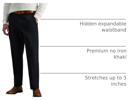 Image of Haggar Men's Classic Fit Premium No Iron Khaki Pant