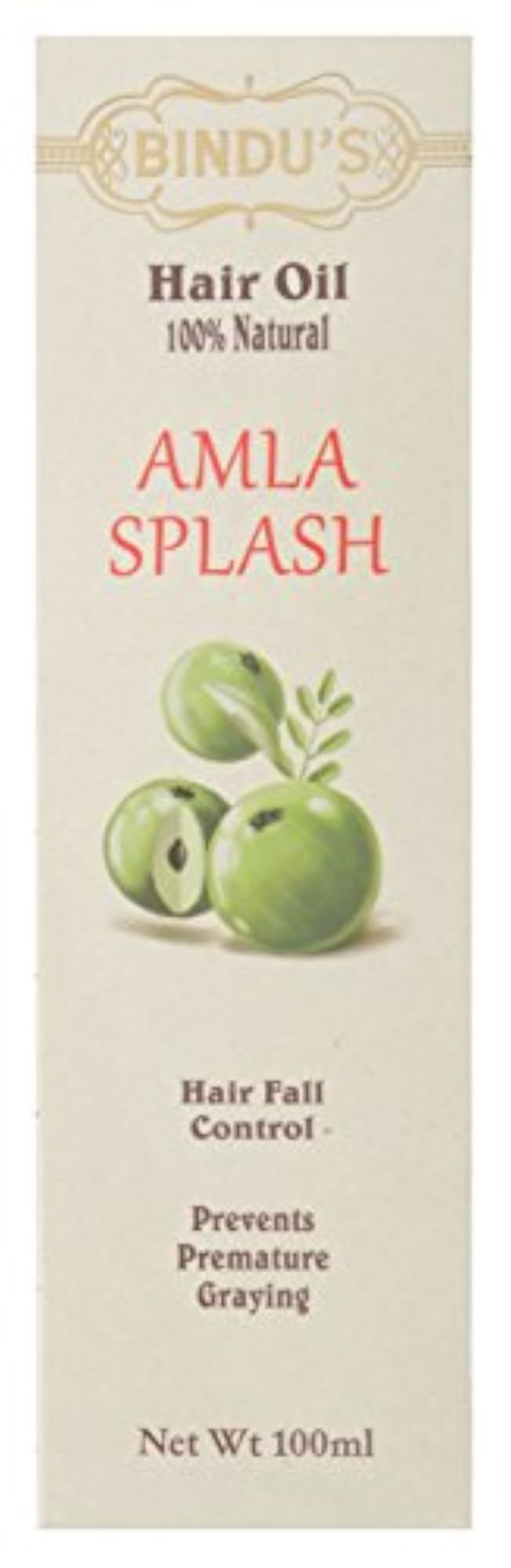 Bindu's Amla Splash Hair Oil for Men and Women, 100ml