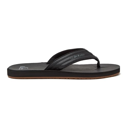Quiksilver Men's Carver Nubuck Sandal, Solid Black, 8 by Quiksilver - Used condition - Image 2