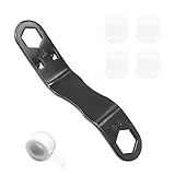 VOANZO RV Warmwasserbereiter-Ablassstopfen-Set mit Winkelschlüssel, 1 Rolle PTFE-Band und 4 Stück 1/2 Zoll NPT-Ersatzstopfen