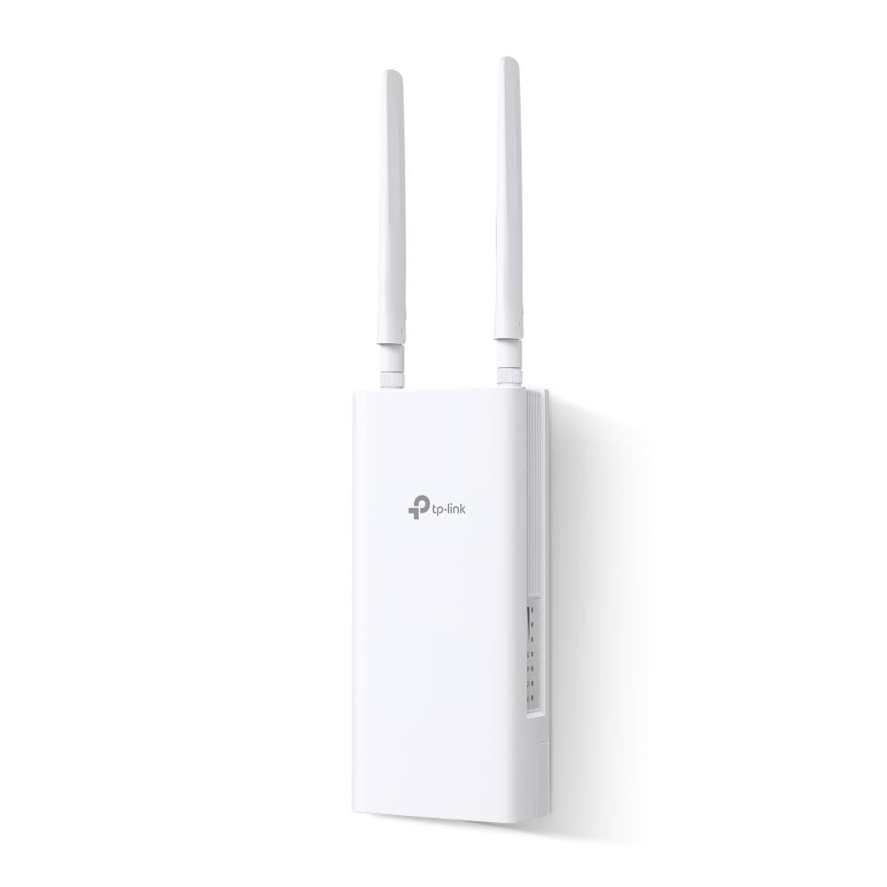 TP-Link TP-Link TL-MR110-Outdoor Router WiFi con SIM da Esterno, 4G Cat4 300Mbps, IP65, 1 x Porta WAN/LAN(PoE In), Antenne LTE Smontabili, Alimentazione PoE/DC, Montaggio su Palo, Parete e Finestra
