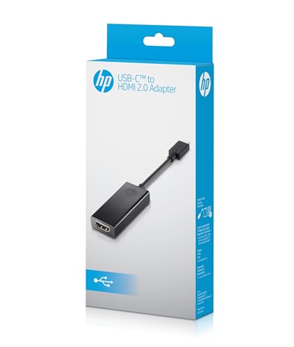 HP Adattatore da USB-C a HDMI 2.0, Compatibile con PC HP Pavilion dotati di porta USB-C, Nero - 5