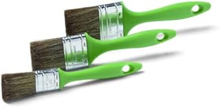 Schuller Eh'klar Lasurpinselset Timber M 3 tlg. (30/50/60 mm), Pinsel für Lasuren und Lacke für Holzschutz ideal, Borstenmischung ist speziell für dünnflüssige Materialien abgestimmt