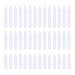 NUOLUX 200pcs Plastic White Collar Stays in 3 Sizes
