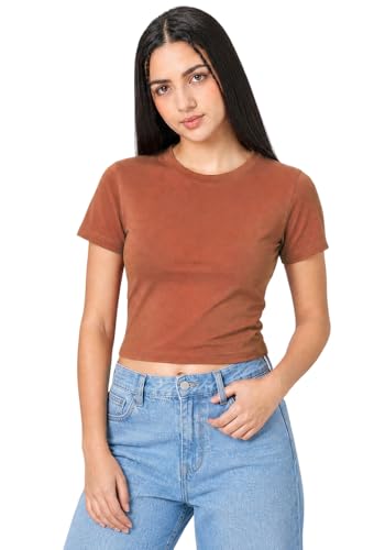 Image of Wear Your Opinion Women's Cuddle Baby Tee Fitted Top Summer Tshirt Short Sleeve 220 GSM Soft Fabric