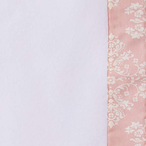 Cobertor Soft para Bebê Jardim Secreto Arabesco Rosa, Biramar Baby, Rosa