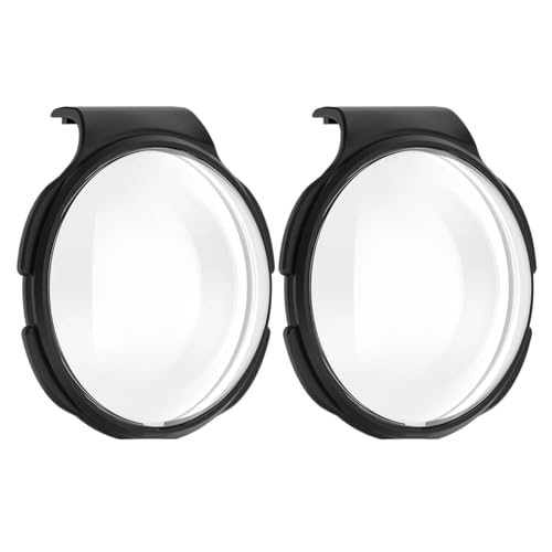 �݊���������܂�DJI Osmo 360 �Ή� - �����K���X�����Y�K�[�h ���h�~ �ϏՌ� �ی�L���b�v �A�N�Z�T���[(Black)