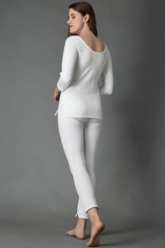 Image of Wearslim Women's Cotton Quilted Winter Lightweight Thermal Underwear for Women Long Johns Set with Fleece Lined Soft Warmer
