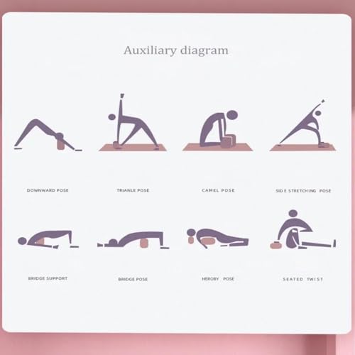 Yoga Block - Unsupported Latex Eva foam - Soft non slip surface with bevel for yoga, pilates, meditation - Yoga accessories for stability, balance and deep stretching