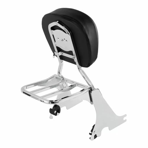 Sissy bar basse et kit bagages moto noir pour Harley Sportster 883 1200 2004-2023