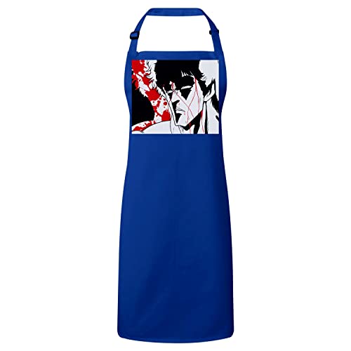Tablier Cuisine Premium Bleu Ken Cadeau Idéal Pour Fan De Manga Et Otaku