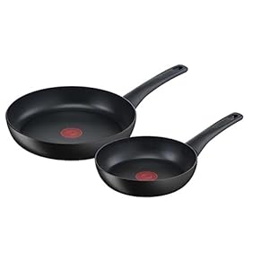 Tefal G2609002 Ultimate on Set x 2, 20-26cm, Stainless Steel, Black