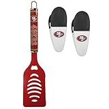 Siskiyou NFL San Francisco 49ers Logo Spatula/Chip Clips, One Size, Team Colors