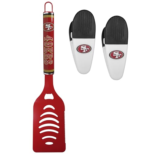 Siskiyou NFL San Francisco 49ers Logo Spatula/Chip Clips, One Size, Team Colors