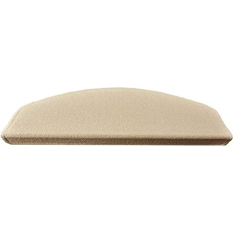 Casatessile Kopenhagen Crescent stair tread cover - BEIGE, SINGLE PIECE Cover