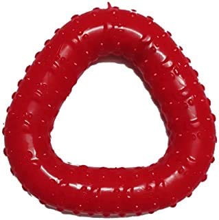 RvPaws Natural Rubber Triangle Dog Chew Toy, Puppy Teething Toy, Interactive Non-Toxic Natural Rubber Dental Chew Biting Teething Dog & Puppies Toy (Triangle)