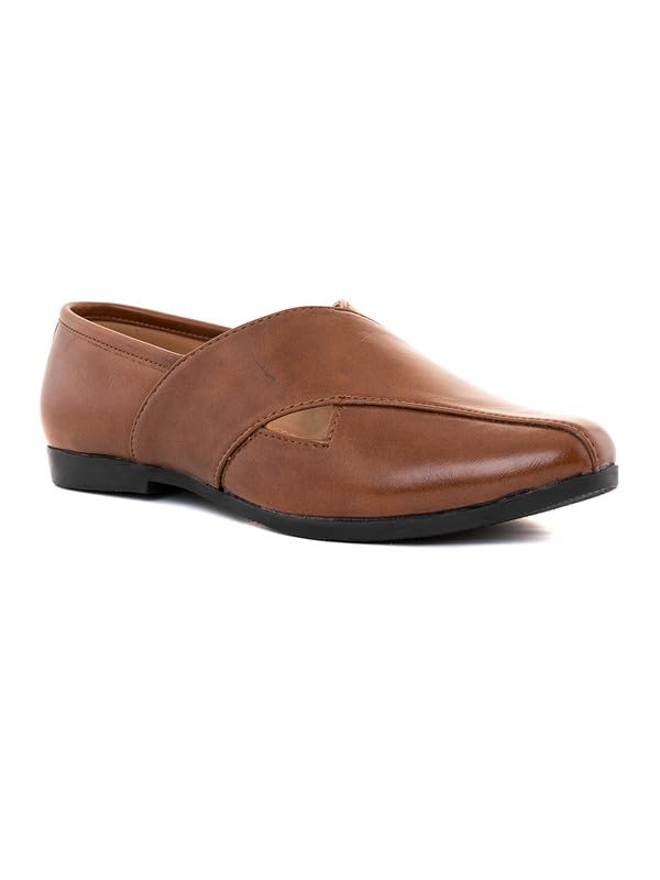 Khadims Lazard Brown Peshawari Slip On Casual Shoe for Men (3361764) (B0CHFSZP1S) Amazon Price History, Amazon Price Tracker