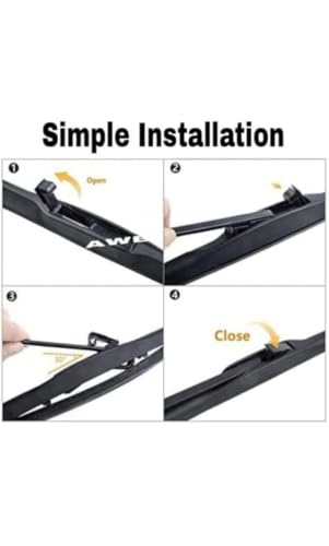 Image of AWB Front Hybrid Wiper Blades Replacement for Maruti Brezza 24 inch+16 inch allroad upto 2016-2021(Pack of 2)