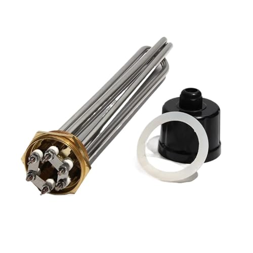 2-Inch DN50 Tubular Heater Element, 3-12KW, 304 Stainless Steel, 220V/380V for Industrial Water Heating(Only Heater,220V-3KW 230mmL)