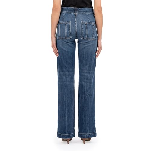 KUT from the Kloth Women's Jodi High Rise Wide Leg-Porkchop Front Pockets3