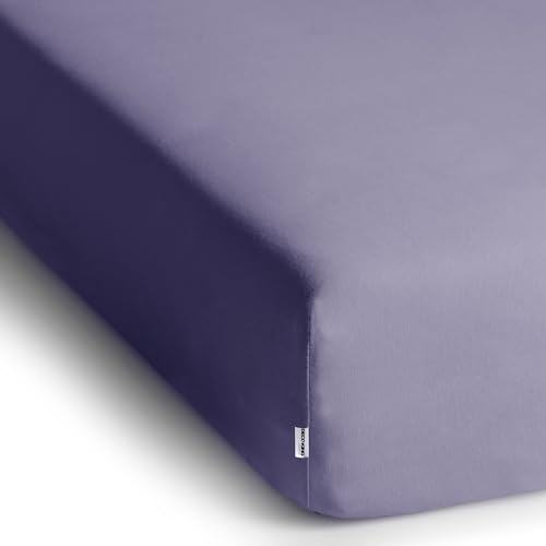 DecoKing Spannbettlaken 140x200 160x200 cm 100% gekämmte Baumwolle Amber – Ansicht 3