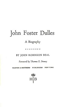 Hardcover John Foster Dulles a Biography Book