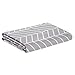 Produktbild AmazonBasics  Hochwertiges Mikrofaser-Bettlaken, 180 x 260 cm, Chevron-Muster grau-violett