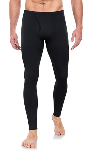 BENNIES Pantalon Termico Hombre Mallas Deporte Running Montaña Ropa Termica Frio Leggins Calzoncillo Largo Pantalones Termicos Interior Negro S
