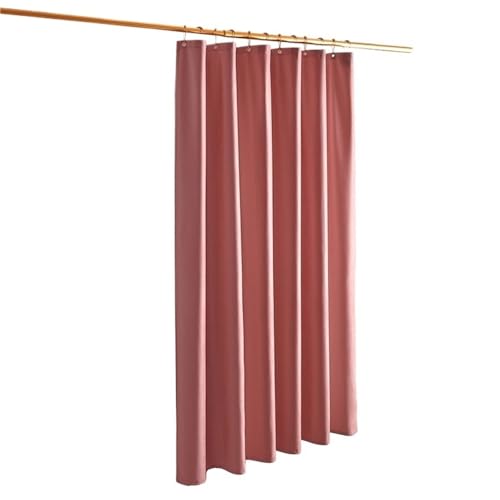 Cortina De Ducha Cortina de baño Impermeable, Cortina Ducha con Ganchos, Cortinas divisorias for bañera, for(Pink,W240XH200CM)