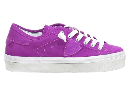 Tomaia in nabuk PHILIPPE MODEL Sneakers Donna Bassa Paris Haute (Fucsia) 38