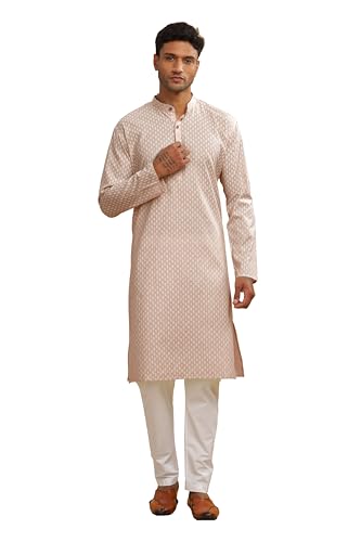 Image of BE ACTIVE Cotton Kurta for Men | Traditional and Classy Design | Indian Kurta | Full Sleeve Kurta