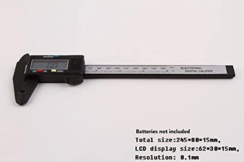 Image of KANABEE 150mm /6Inch Lcd Digital Electronic Carbon Fiber Vernier Caliper Gauge Micrometer