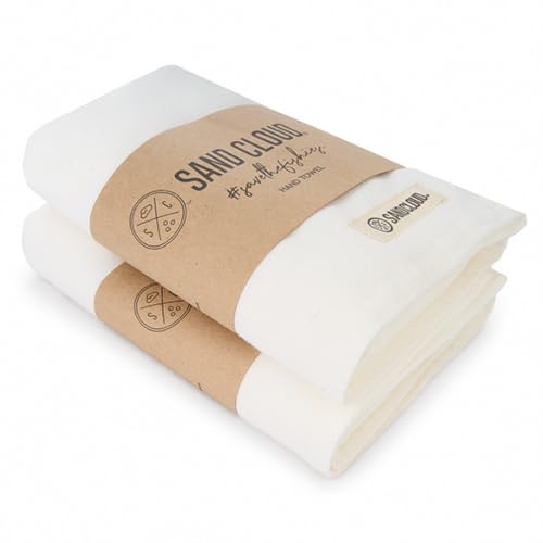 Sand Cloud 2-Ply Turkish Hand Bath Towels for Bathroom - 2 Pack