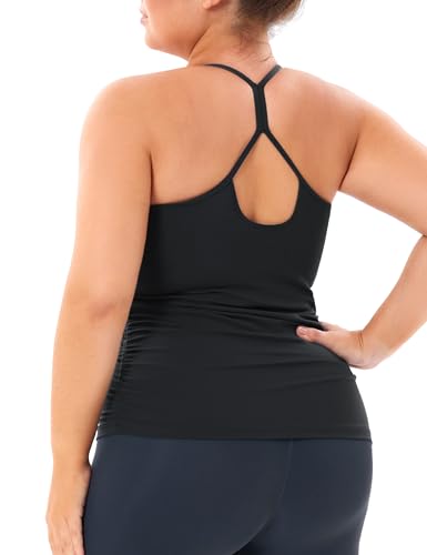 THE GYM PEOPLE Women's Racerback Workout Tank Tops Sleeveless Yoga Athletic Shirts with Built in Bra2