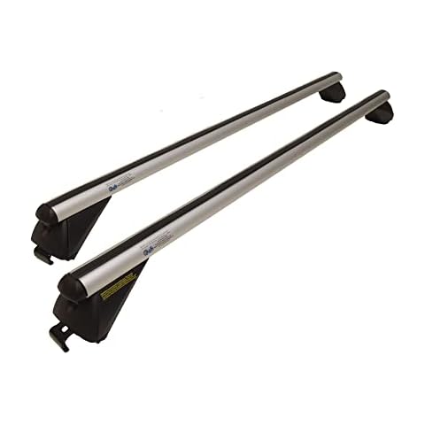 MP Essential Universal 1.2m 90kg Locking Aluminium Car Roof Bars Cross for Profile Flush Rails Cover