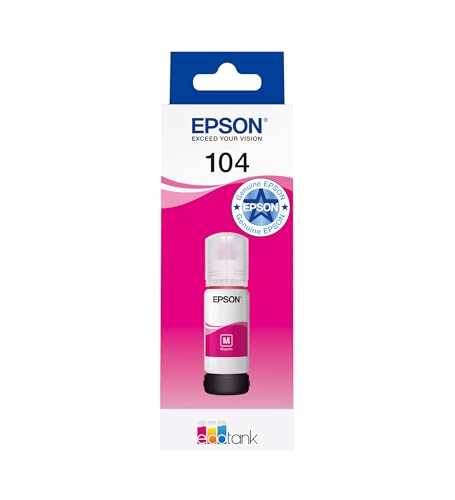 Epson EcoTank 104 Magenta Genuine Ink Bottle