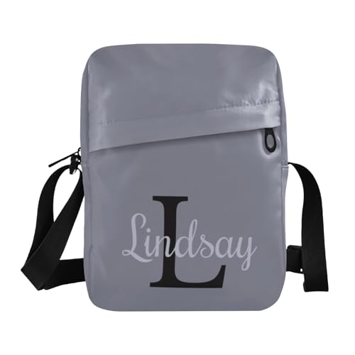 MCHIVER Custom Messenger Bag Small Crossbody Bag for Men Women Personalized Cell Phone Shoulder Bag for Concert Beach Travel