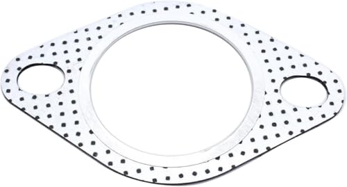 Image of TAKPART 1 PC Exhaust Gasket 2 Inch 51mm Universal Reinforced Metal 2 Hole Repair Seal Flange Joint