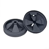 ZYNCUE Confezione da 2 paraspruzzi in gomma EPDM per Insinkerator Evolution Series, diametro 3-3/8", compatibile con QCB-AM, nero